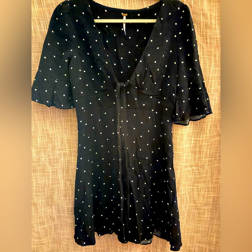 Free People polka dot dress 4 small